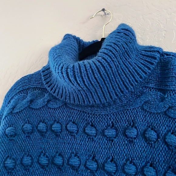 M&S Collection Dot Knit‎ Blue Sweater - Picture 9 of 13